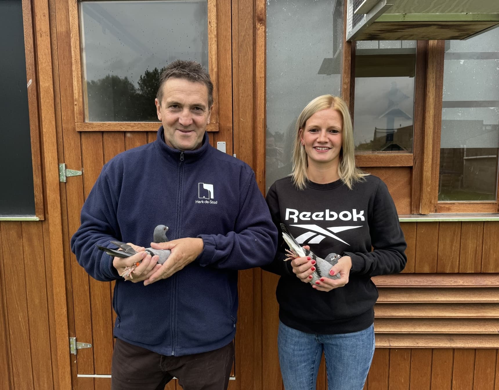 Mark & ​​Stefanie Janssens (Linkhout) Breeder and player of national ace pigeon young pigeons KBDB