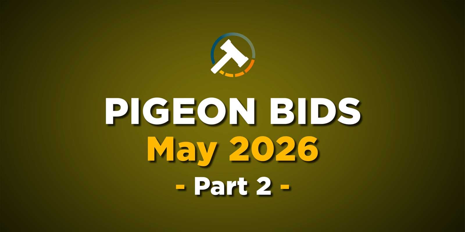 Pigeon Bids May 2026 - Part 2