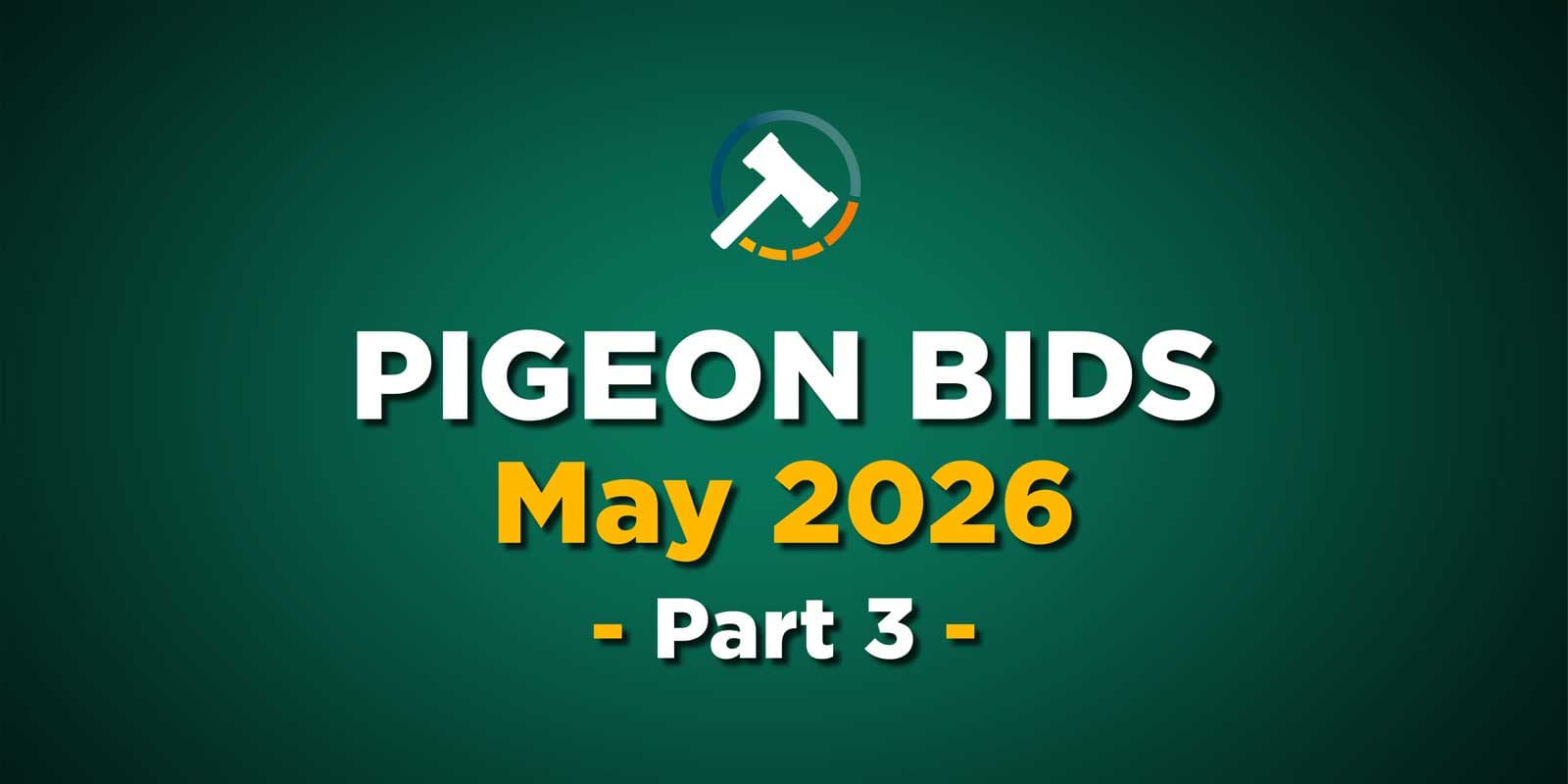 Pigeon Bids May 2026 - Part 3