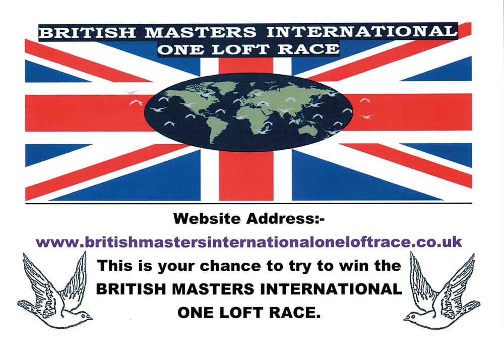 BRITISH MASTERS INTERNATIONAL ONE LOFT RACE 2021